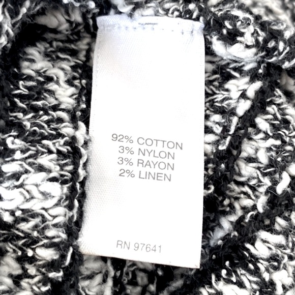 ⭐️J.JILL Varigate Striped Sweater, Black Marled, Sz. L, Crew Neck, 3/4 Sleeves 👓 - Picture 12 of 12